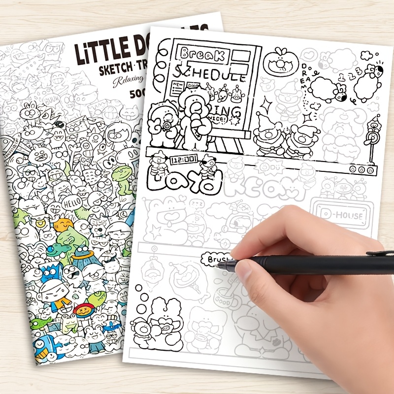 Adult Coloring Book Stress Relief - 성인을 위한 스트레스 해소용 낙서 색칠하기