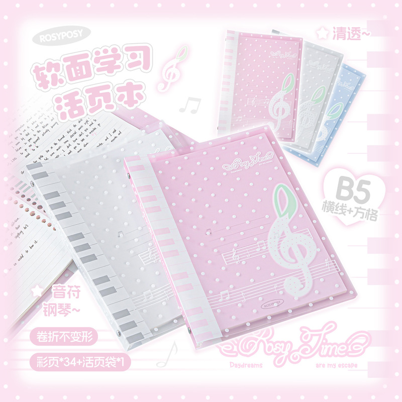 Blank Sheet Music Notebook - Rosyposy 멜로디 루스 리프 노트 소프트